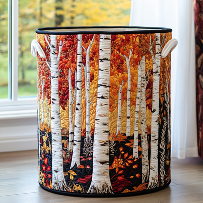 Quilted Laundry Basket - Forest