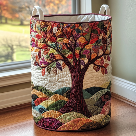 Quilted Laundry Basket - Forest Spirit II