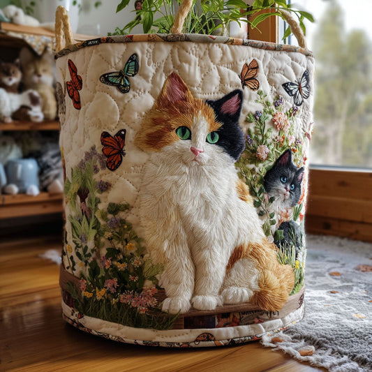 Quilted Laundry Basket - Garden Muse