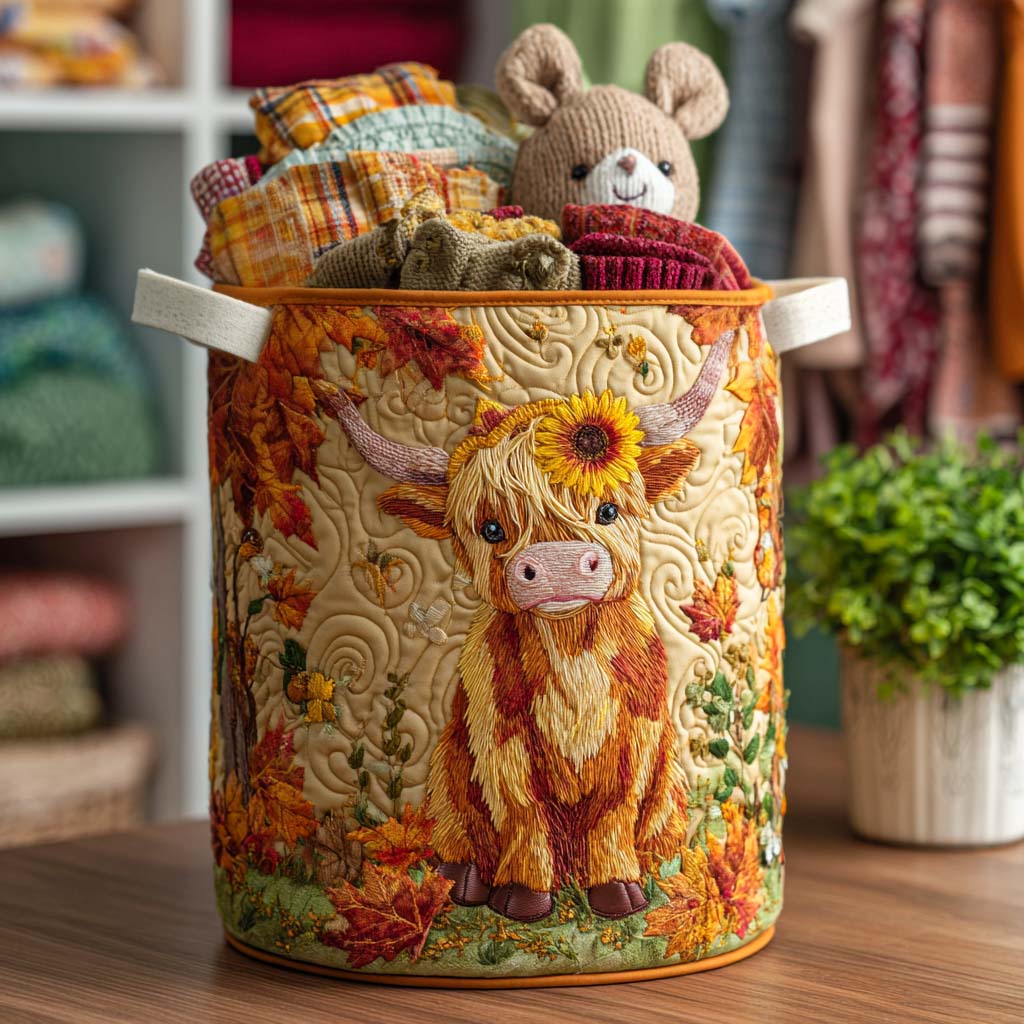Quilted Laundry Basket - Highland Meadow