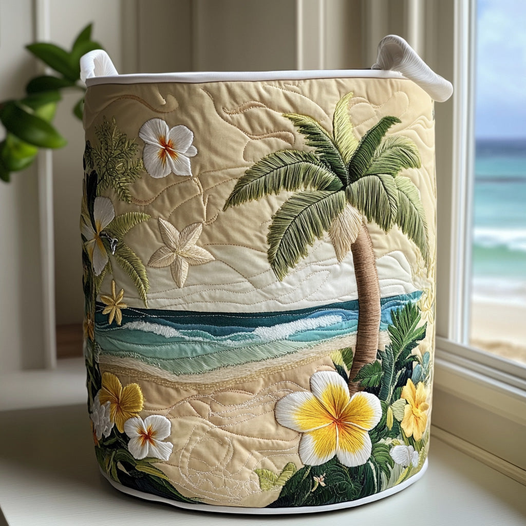 Quilted Laundry Basket - Island Shine