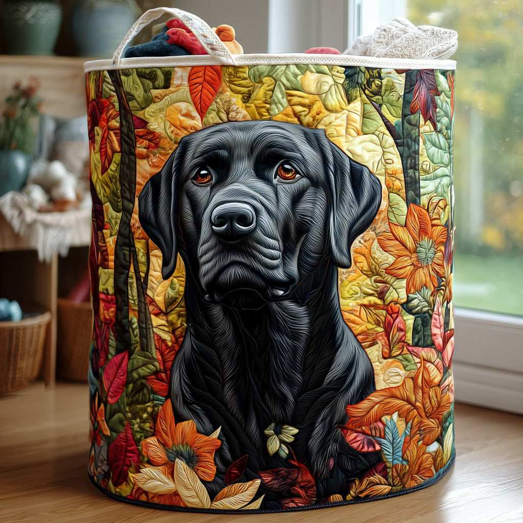 Quilted Laundry Basket - Labrador Loyalty