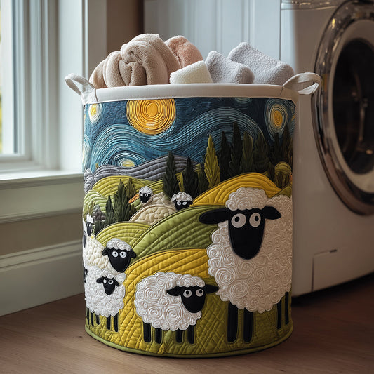 Quilted Laundry Basket - Lamb Meadow
