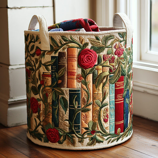 Quilted Laundry Basket - Natural