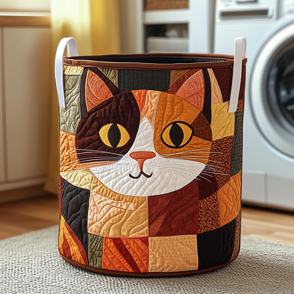Quilted Laundry Basket - Patchwork