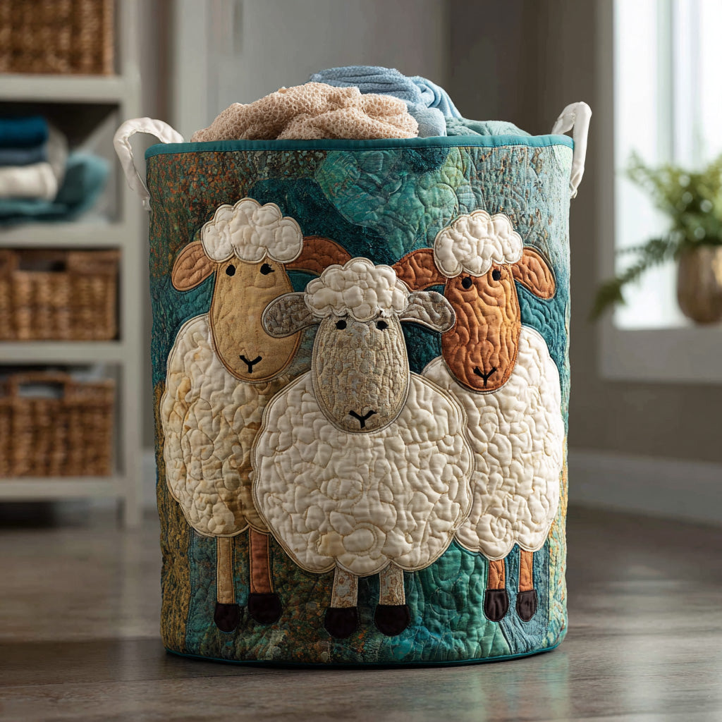 Quilted Laundry Basket - Plush Parade