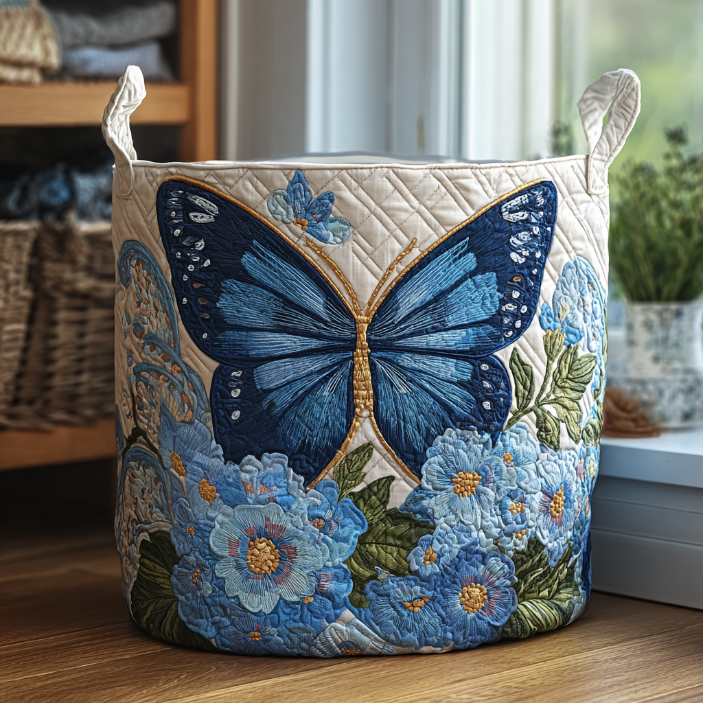 Quilted Laundry Basket - Serene Charm