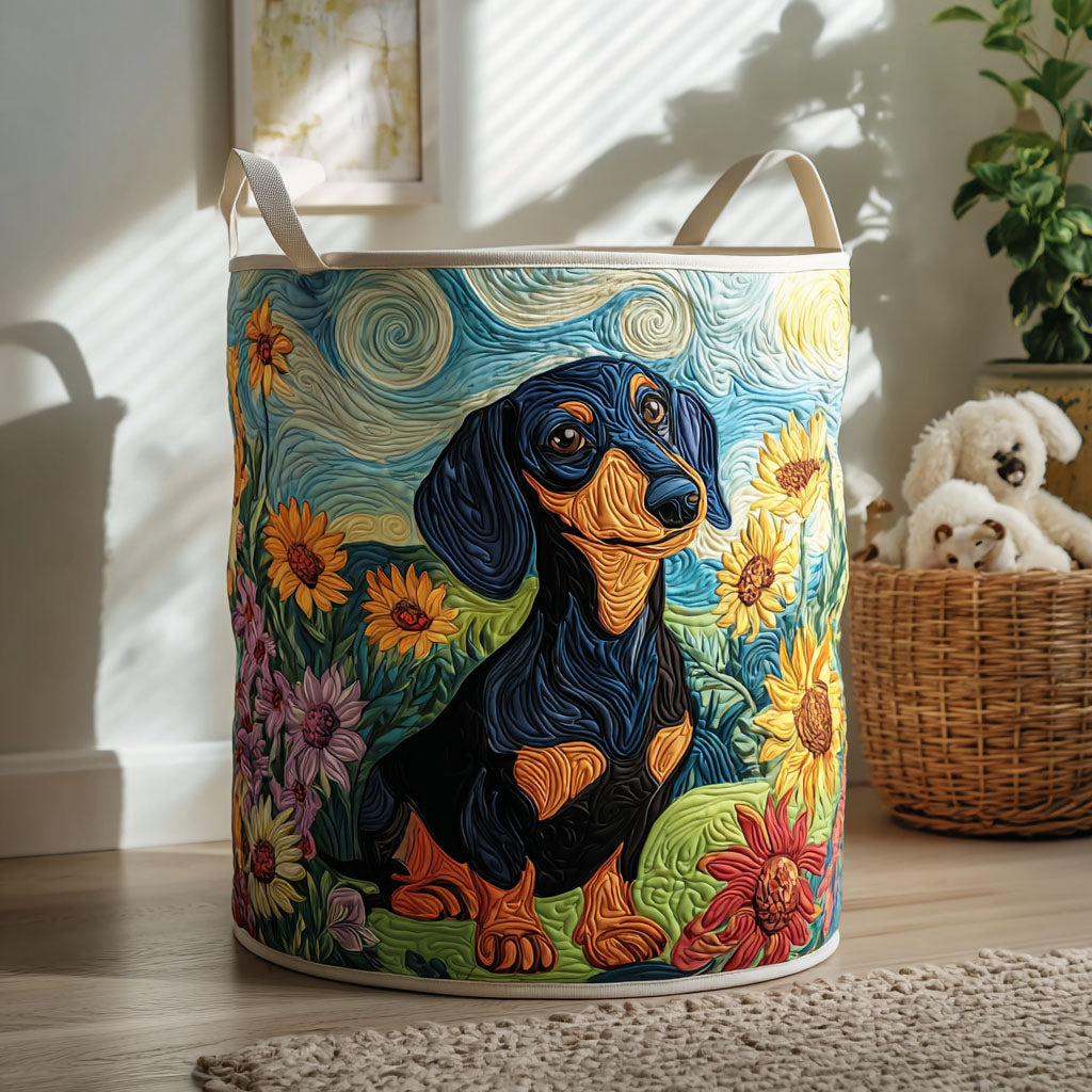 Quilted Laundry Basket - Small Paws, Big Heart