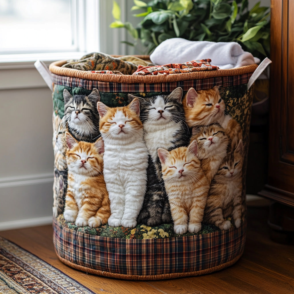 Quilted Laundry Basket - Soft Cocoon