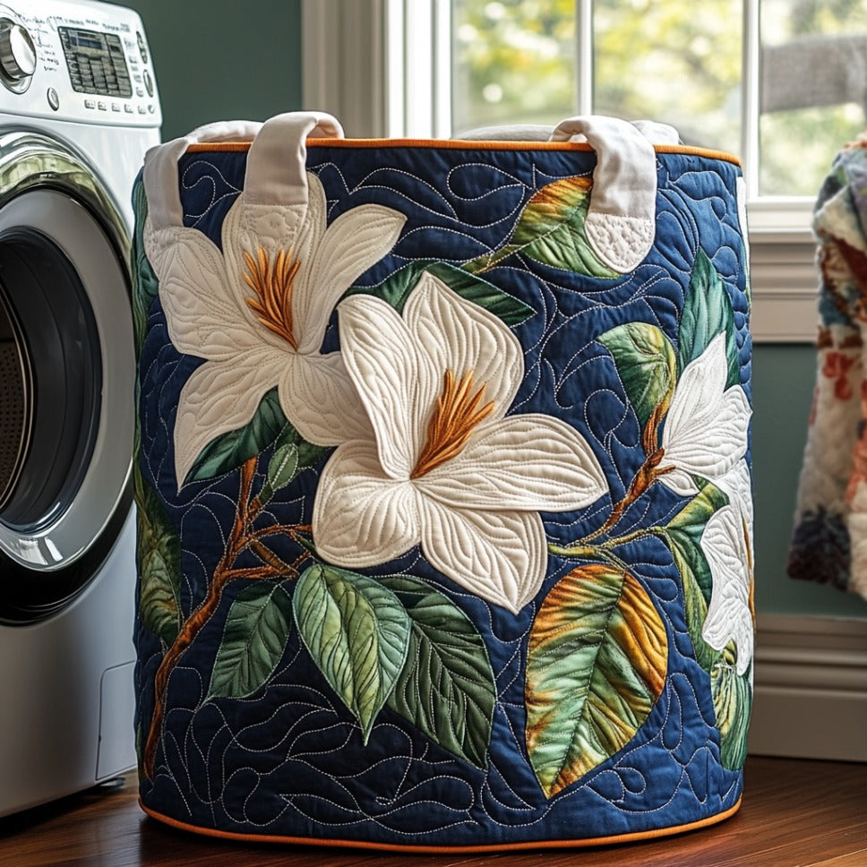 Quilted Laundry Basket - Soft Magnolia