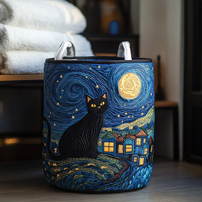 Quilted Laundry Basket - Star Paws
