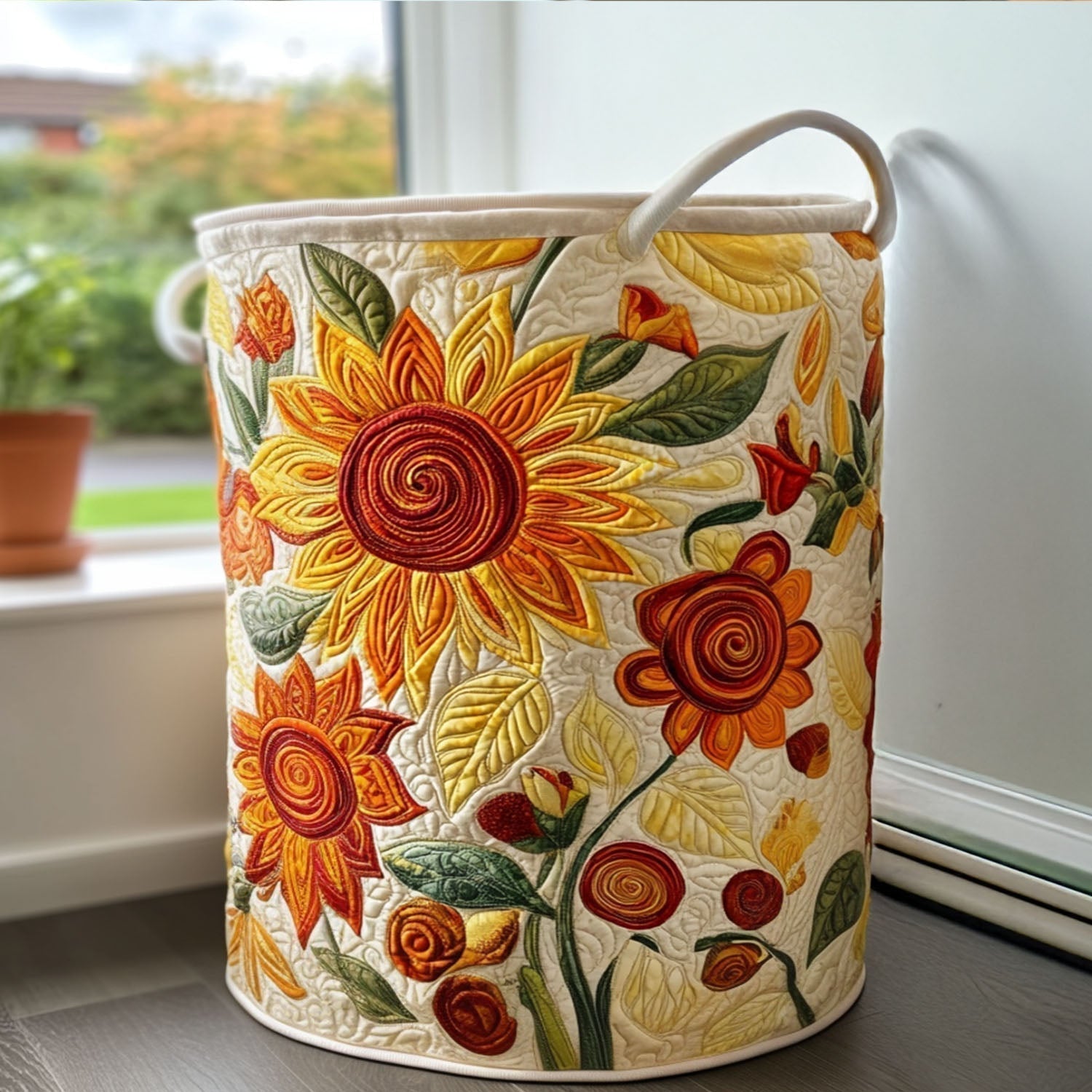 Quilted Laundry Basket - Sun Cushions