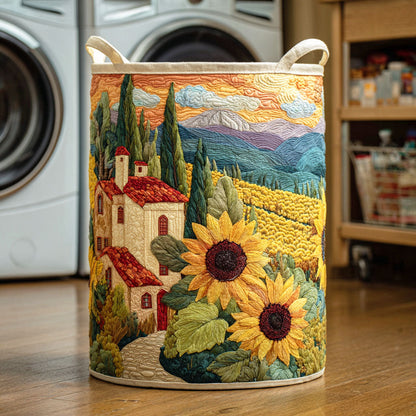 Quilted Laundry Basket - Sunflower II