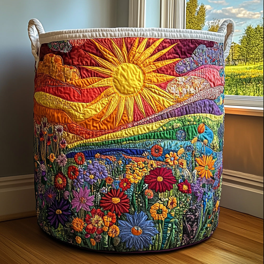 Quilted Laundry Basket - Sunny Indulgence
