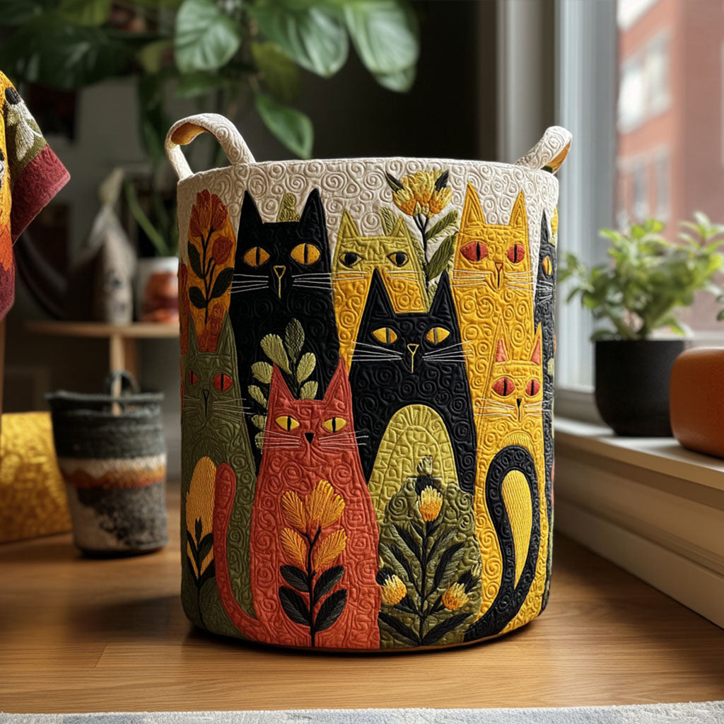 Quilted Laundry Basket - Whisker Corner