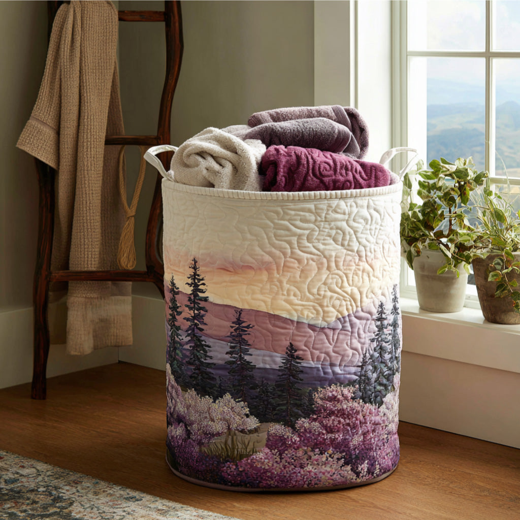 Quilted Laundry Basket - Wisteria Winds