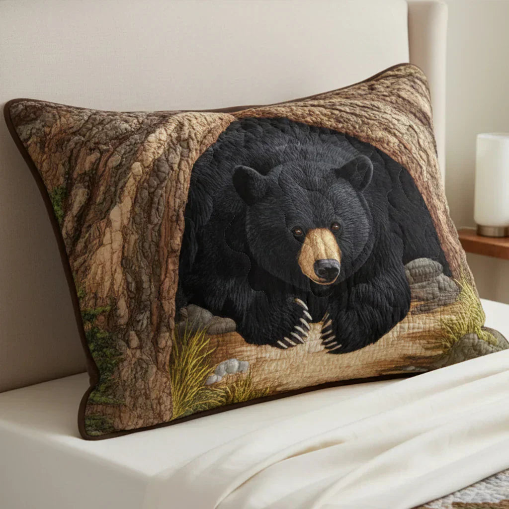 Quilted Pillow Sham - Bear Sanctuary
