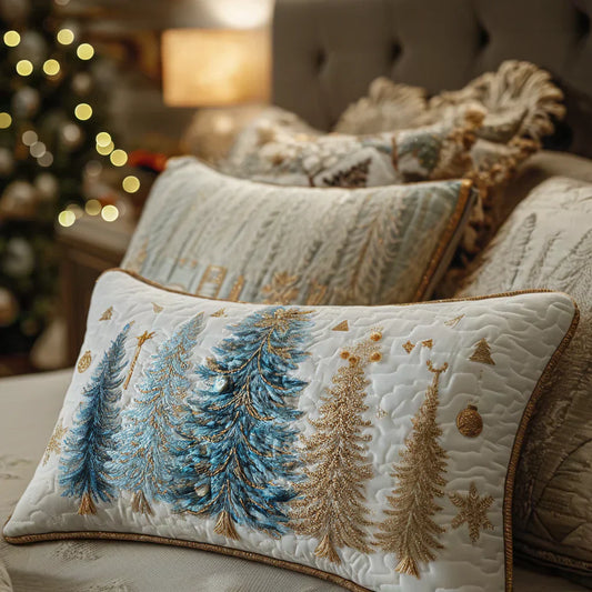 Quilted Pillow Sham - Festive Forest