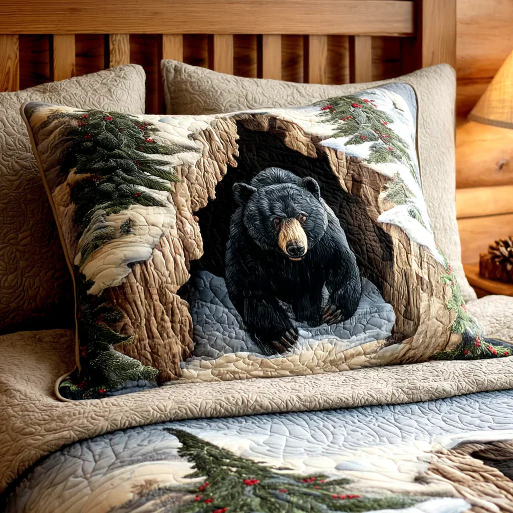 Quilted Pillow Sham - Festive Nest