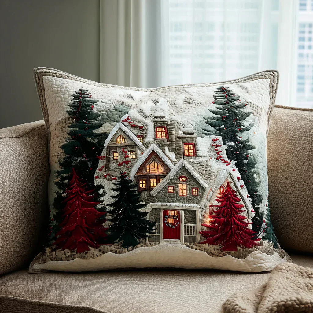Quilted Pillow Sham - Frozen Night
