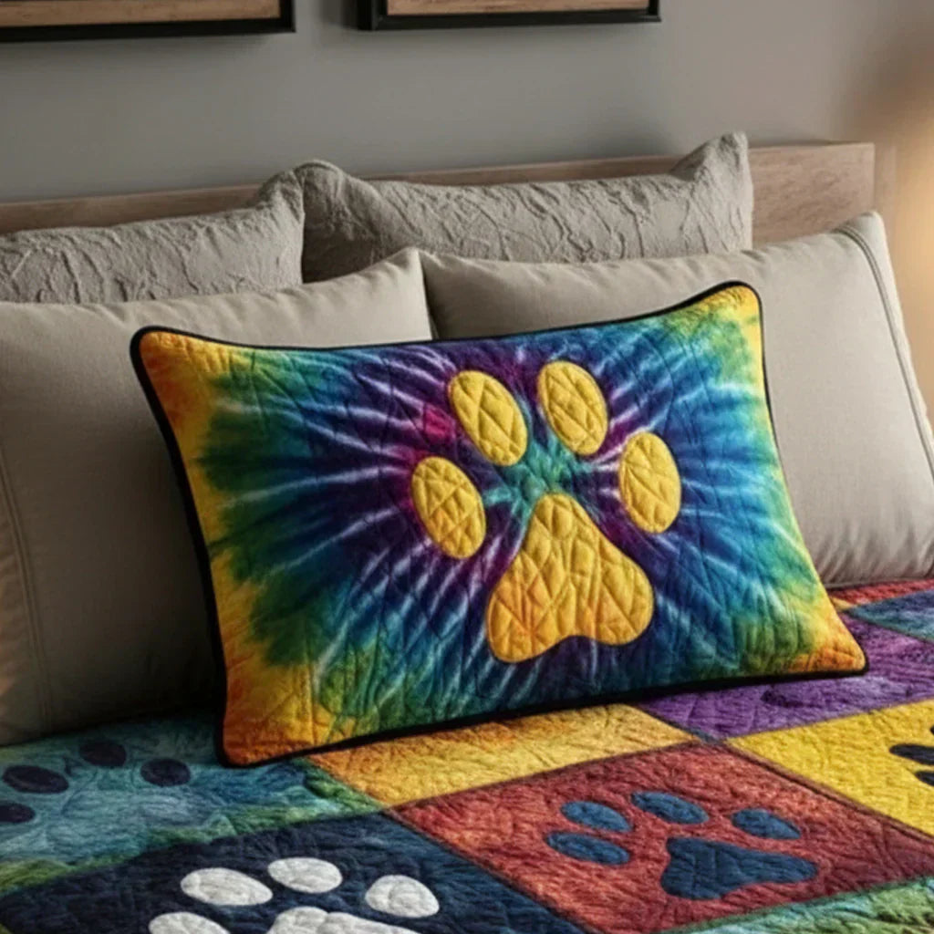 Quilted Pillow Sham - Loving Paws