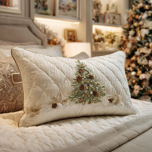 Quilted Pillow Sham - Snowy Hideaway