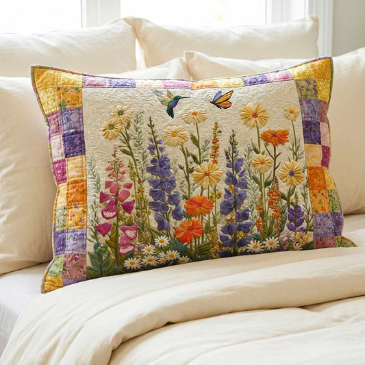 Quilted Pillow Sham - Timeless Floral