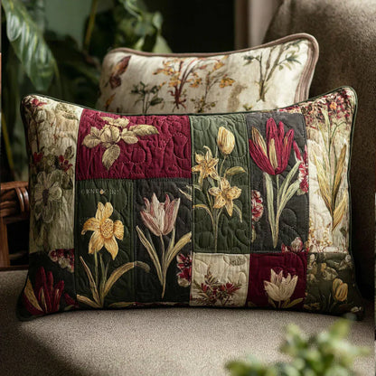 Quilted Pillow Sham - Wildflower Dreams