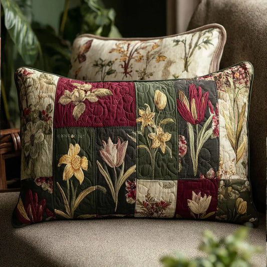 Quilted Pillow Sham - Wildflower Dreams