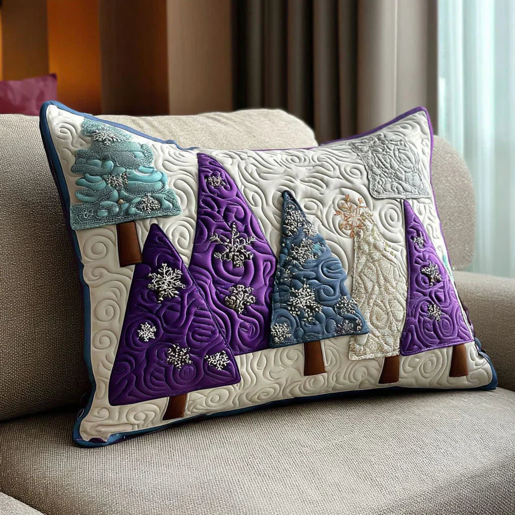 Quilted Pillow Sham - Winter Amethyst