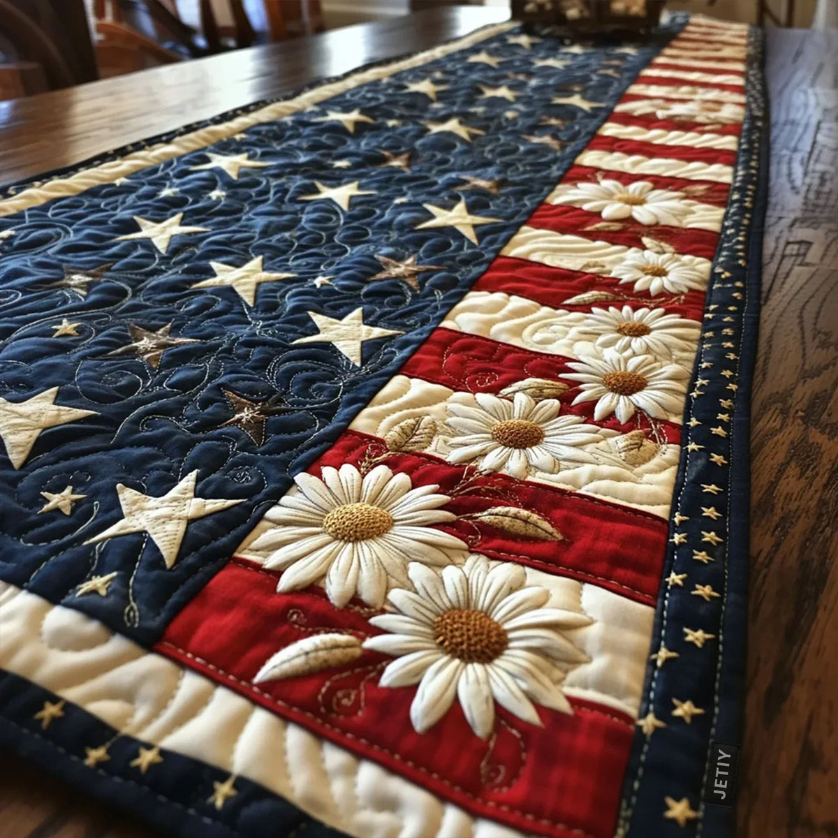 Quilted Table Runner - Beautiful Star