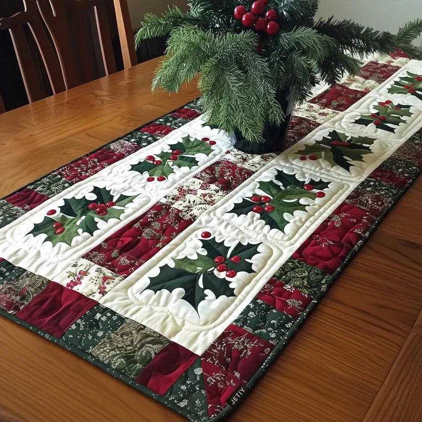 Quilted Table Runner - Festive Bells