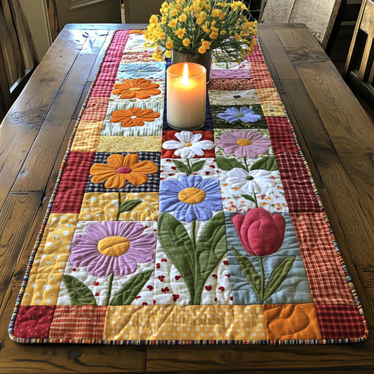 Quilted Table Runner - Floral Path