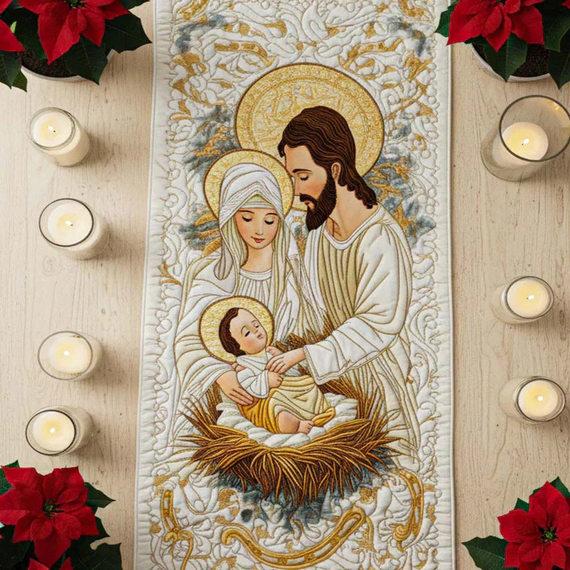 Quilted Table Runner - Light of Bethlehem
