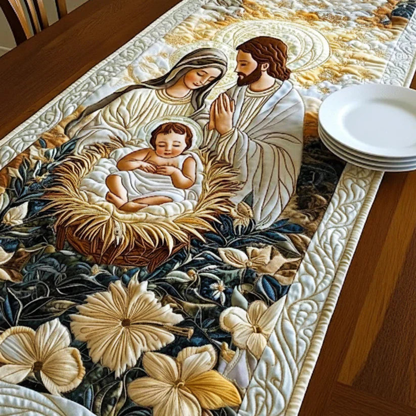 Quilted Table Runner - Nativity