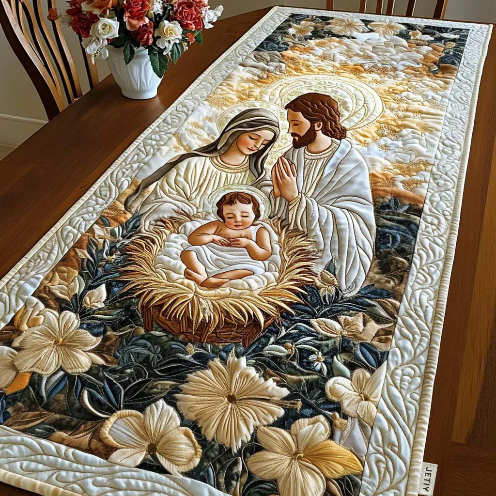 Quilted Table Runner - Nativity