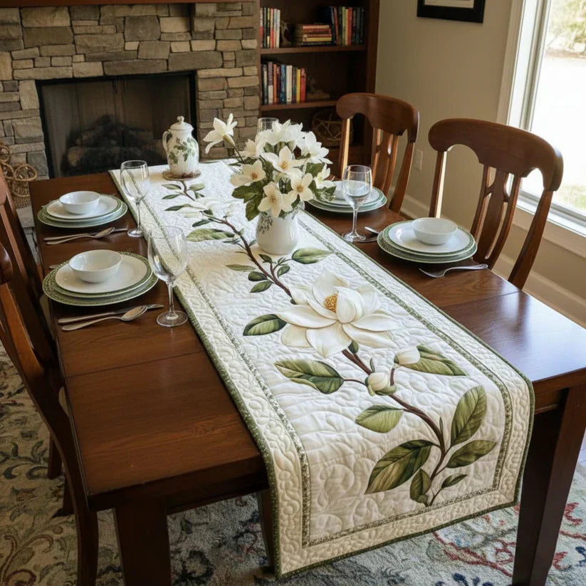 Quilted Table Runner - Rustic Magnolia