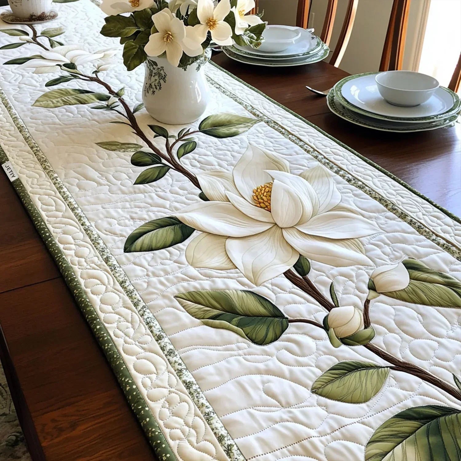 Quilted Table Runner - Rustic Magnolia