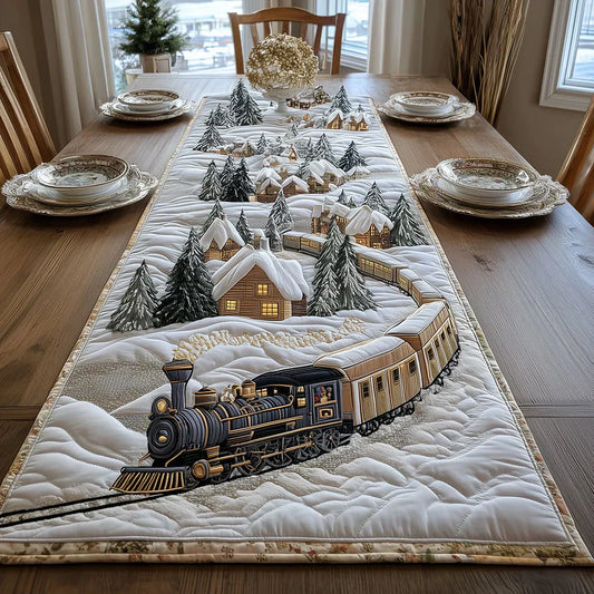 Quilted Table Runner - Winter Frost