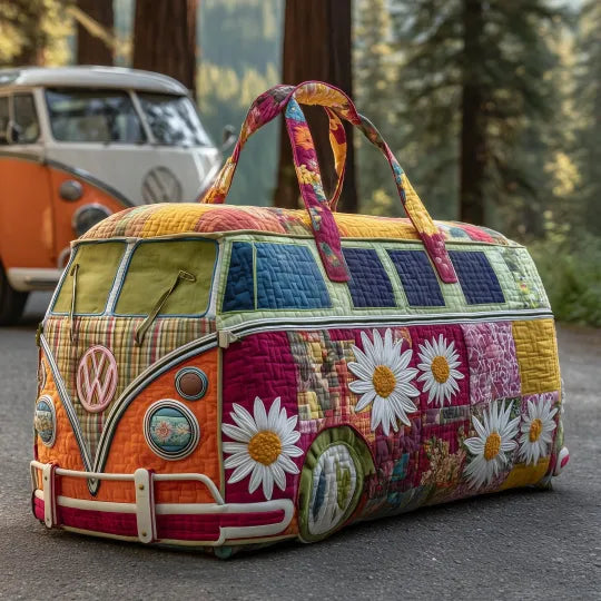 Quilted Travel Bag - Daisy Camper