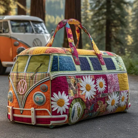 Quilted Travel Bag - Daisy Camper