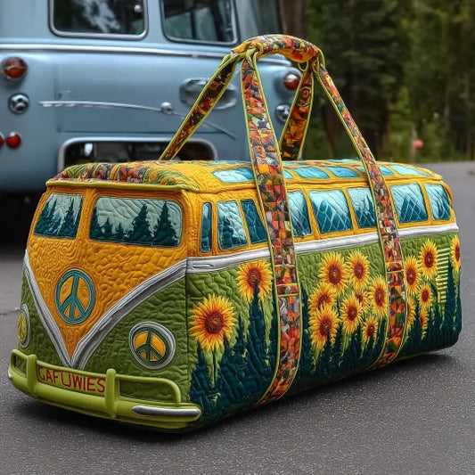 Quilted Travel Bag - Sunflower Camper