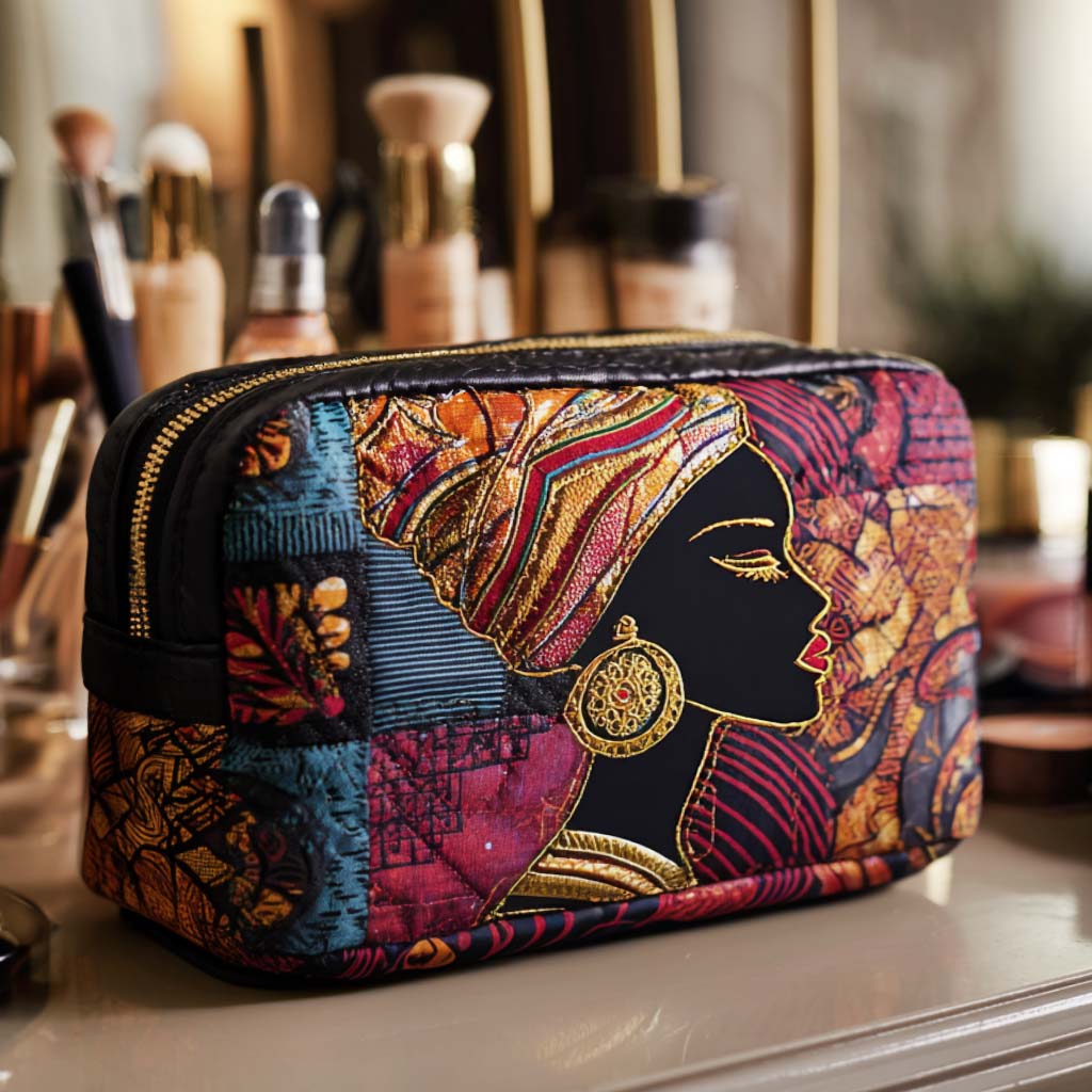 Wendy - Quilted Toiletry Bag - Radiant Pattern