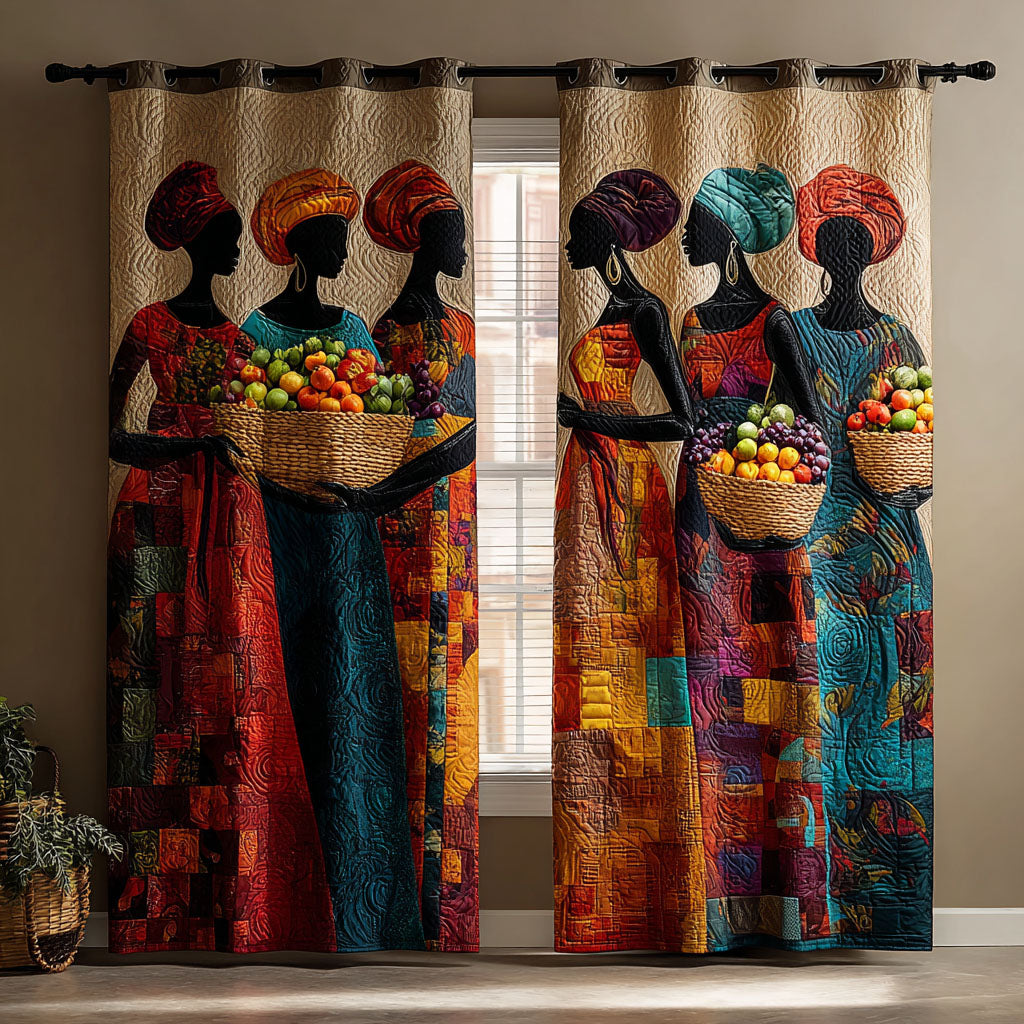 Raleigh - Quilted Curtains - Warm Echo