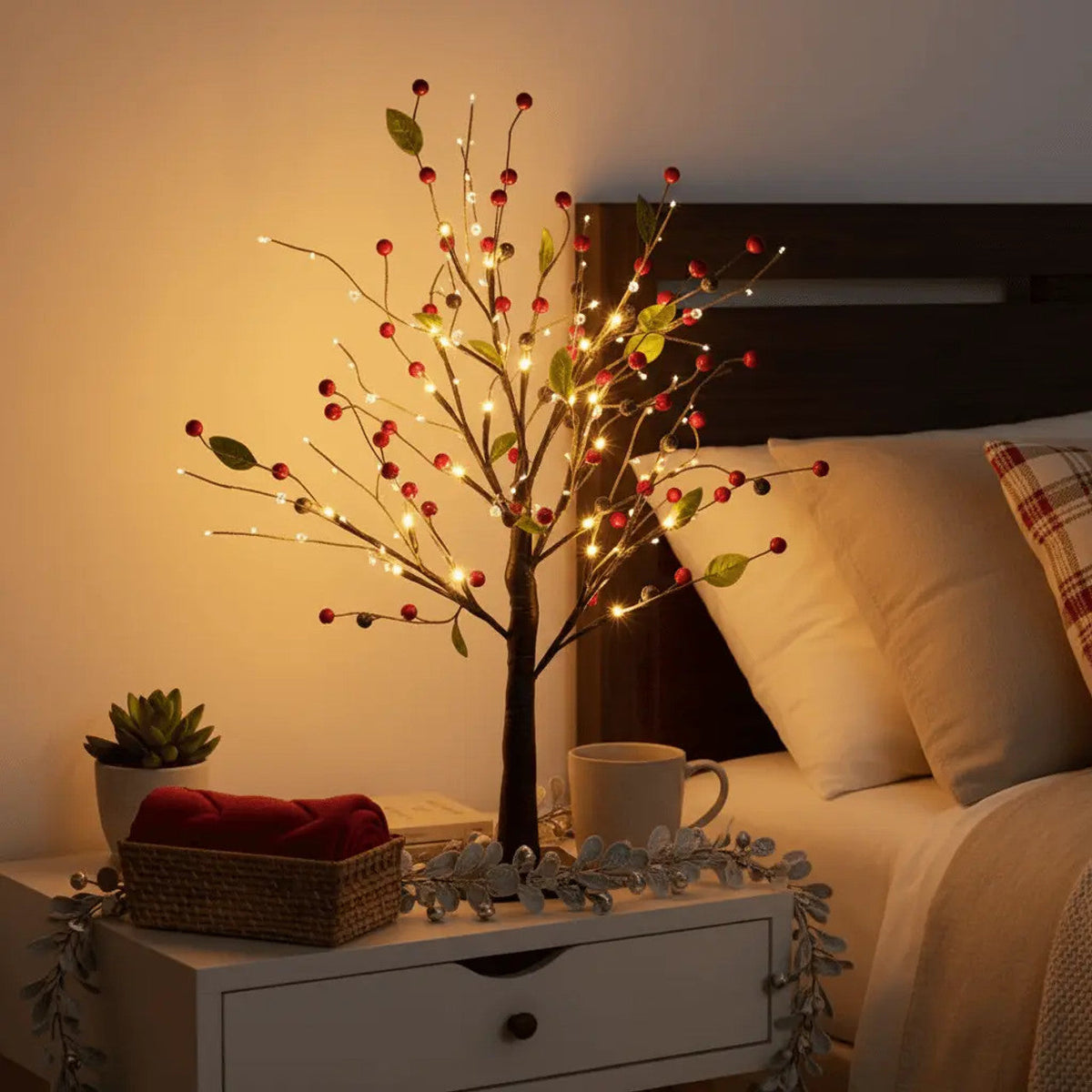 Red Flower Cup Lamp