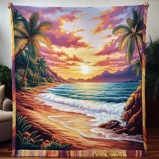 Reese - Quilted Blanket Tropical Dawn