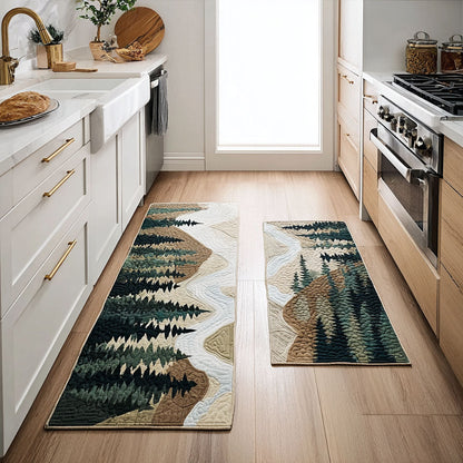 Remi - 2-Piece Kitchen Mat Set - Natural Landscape
