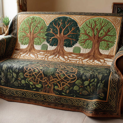 Zoë - Quilted Sofa Cover Tree of Life