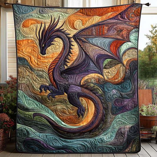 Rosalyn - Quilted Blanket - Moonlit Snake
