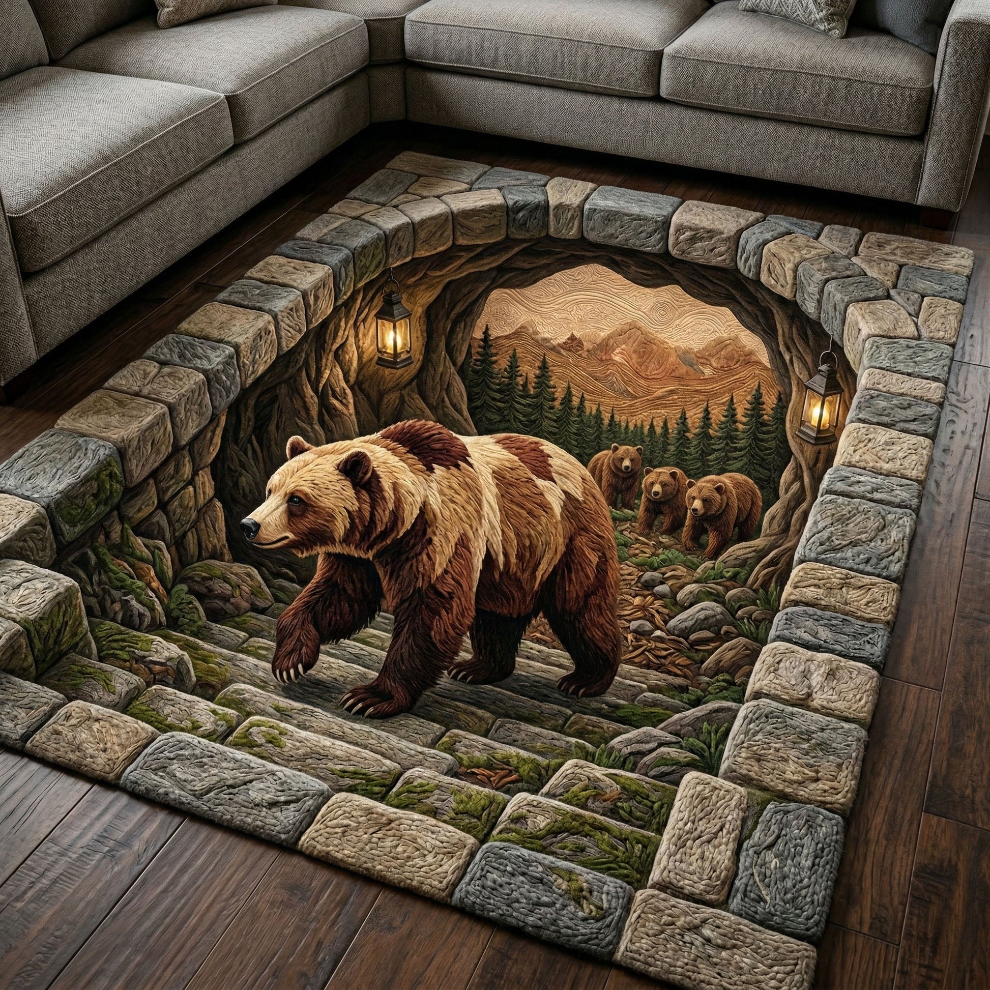 Rosemary - Decorative Area Rug - Alpine Bear
